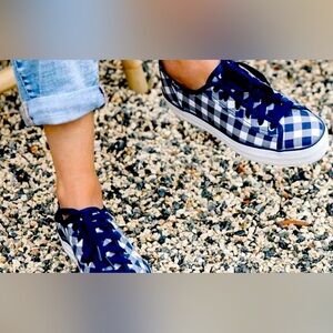 Keds x Draper James NWOB Triple Kick Dolly Check Sneakers 7.5
